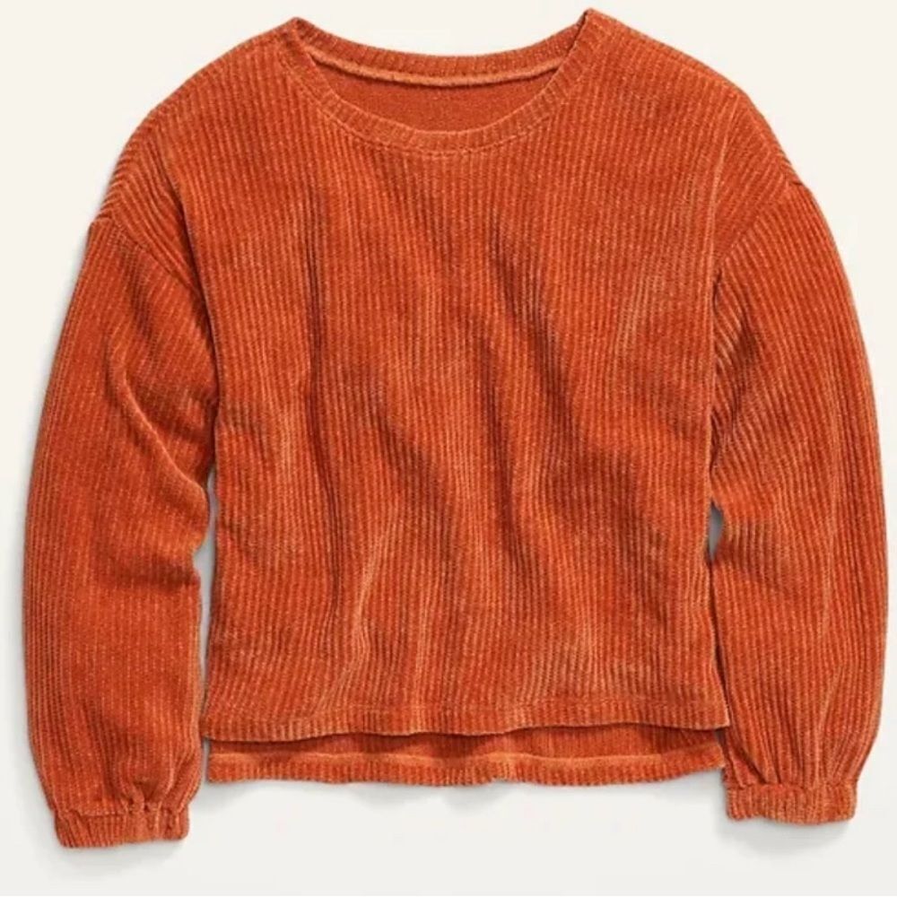 Old navy girls Orange Sweater size L(10-12)